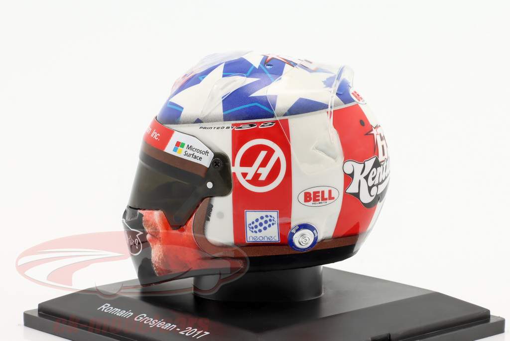 Romain Grosjean #8 Haas fórmula 1 2017 casco Spark Editions / 2. elección