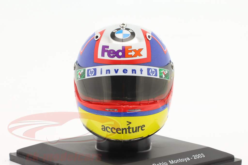 Juan Pablo Montoya #3 Williams Formel 1 2003 Helm 1:5 Spark Editions