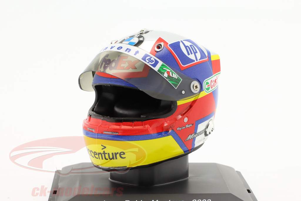 Juan Pablo Montoya #3 Williams formel 1 2003 hjelm 1:5 Spark Editions