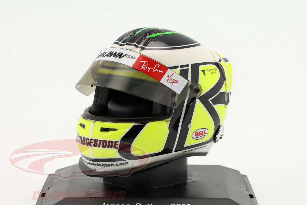 Jenson Button #22 Brawn GP fórmula 1 Campeón mundial 2009 casco 1:5 Spark Editions / 2. elección