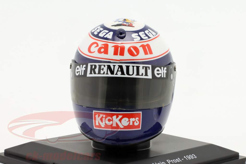 Alain Prost #2 Williams formula 1 World Champion 1993 helmet 1:5 Spark Editions