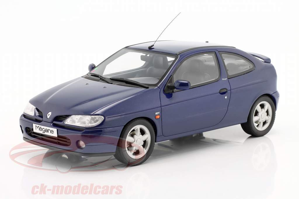 Renault Megane 1 Coupe 2.0 16V bouwjaar 1995 blauw 1:18 OttOmobile