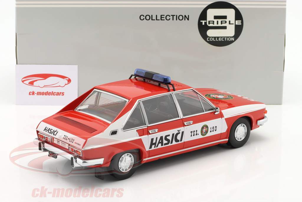 Tatra 613 Brandvæsen Tjekkoslovakiet 1979 rød / hvid 1:18 Triple9