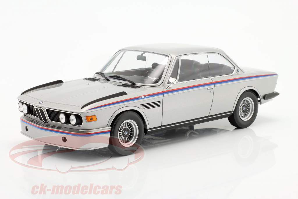 BMW 3.0 CSL (E9) Année de construction 1973 argent 1:18 Minichamps