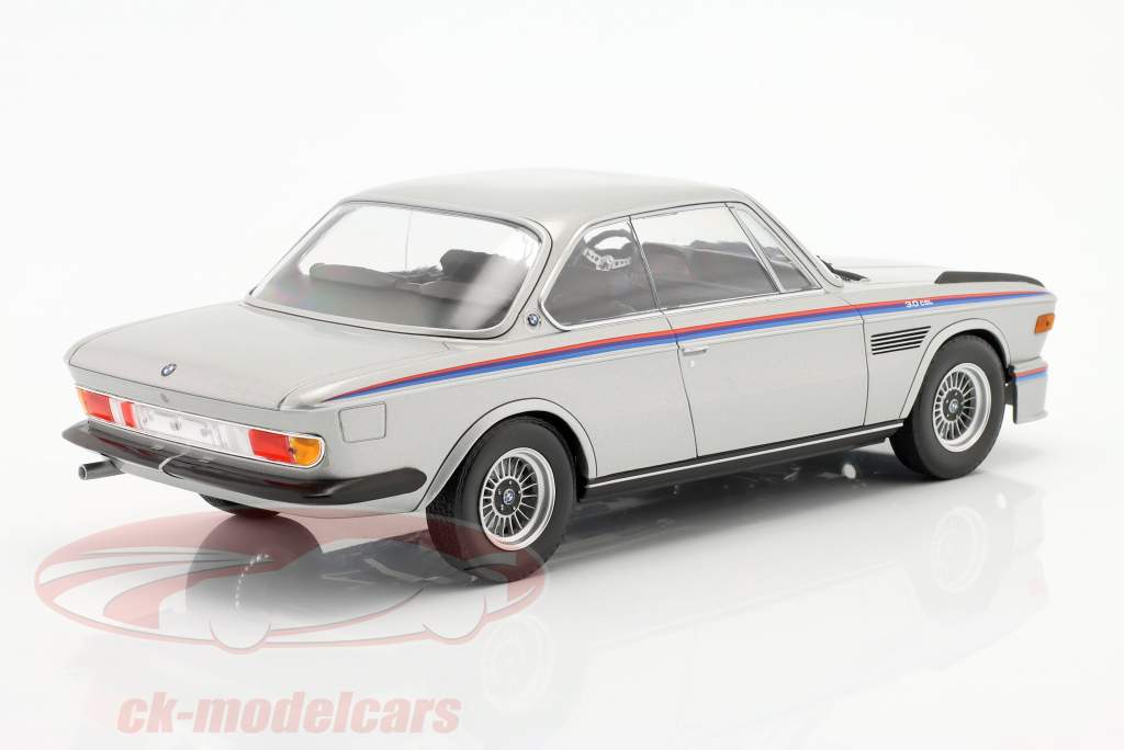 BMW 3.0 CSL (E9) Byggeår 1973 sølv 1:18 Minichamps