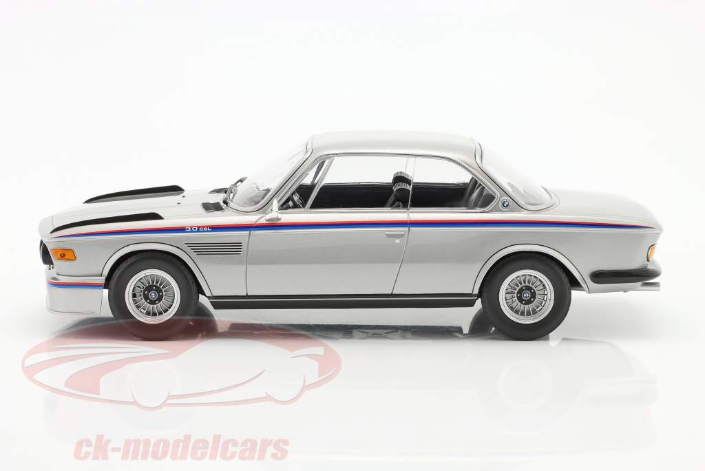 BMW 3.0 CSL (E9) Anno di costruzione 1973 d&#39;argento 1:18 Minichamps