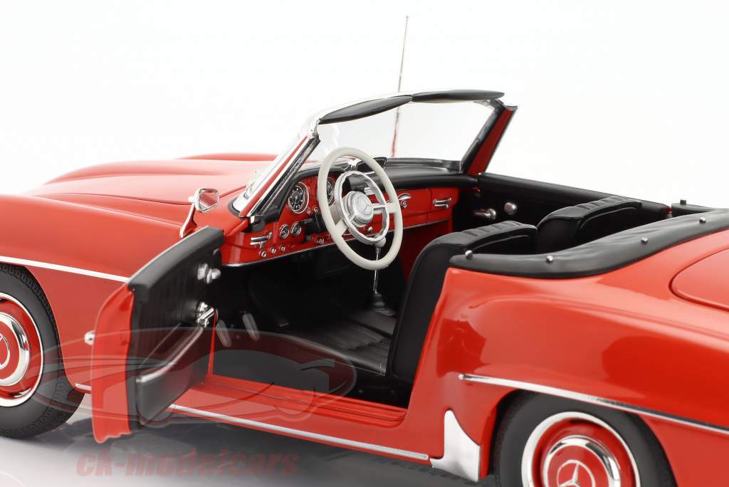 Mercedes-Benz 190 SL Roadster (W121) Año de construcción 1955 rojo 1:18 Minichamps