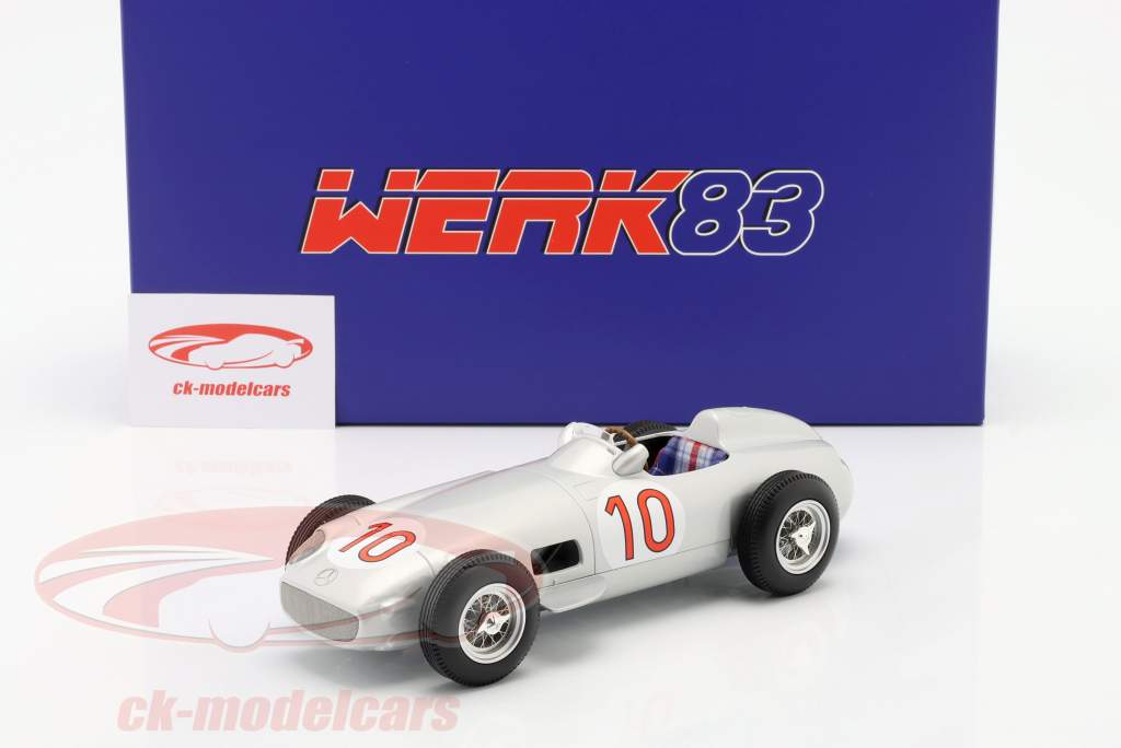 J.M. Fangio Mercedes-Benz W196 #10 Sieger Belgien GP Formel 1 Weltmeister 1955 1:18 WERK83