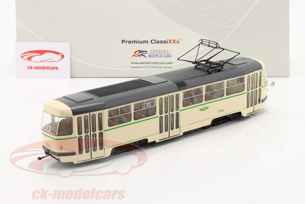 Tatra T4D Straßenbahn Magdeburg beige 1:43 Premium ClassiXXs