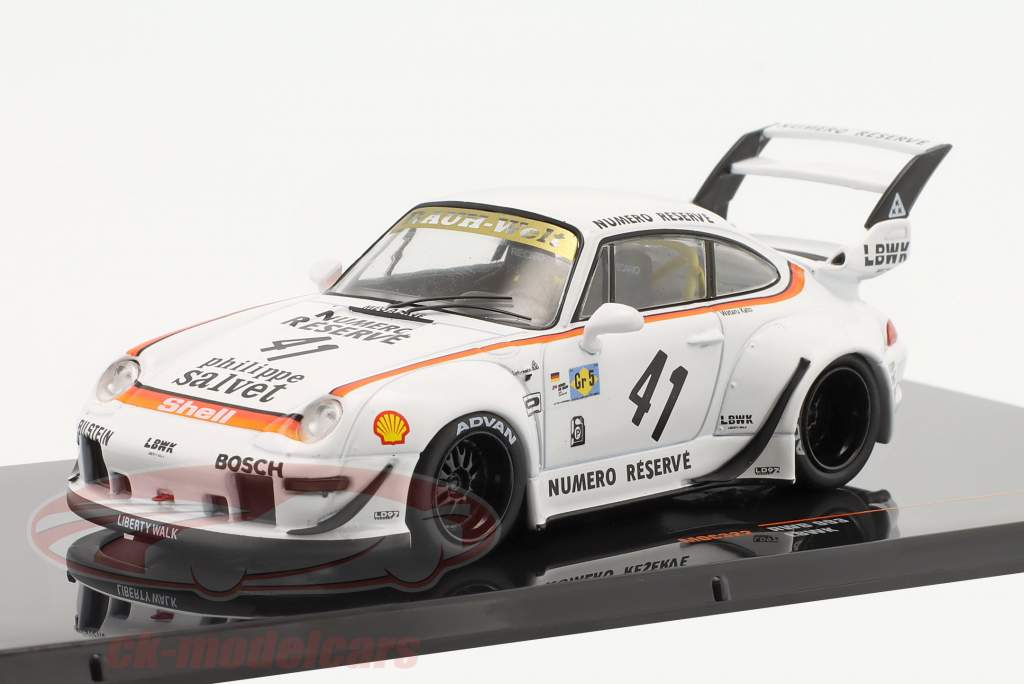 Porsche 911 (993) RWB LBWK #41 Blanco 1:43 Ixo