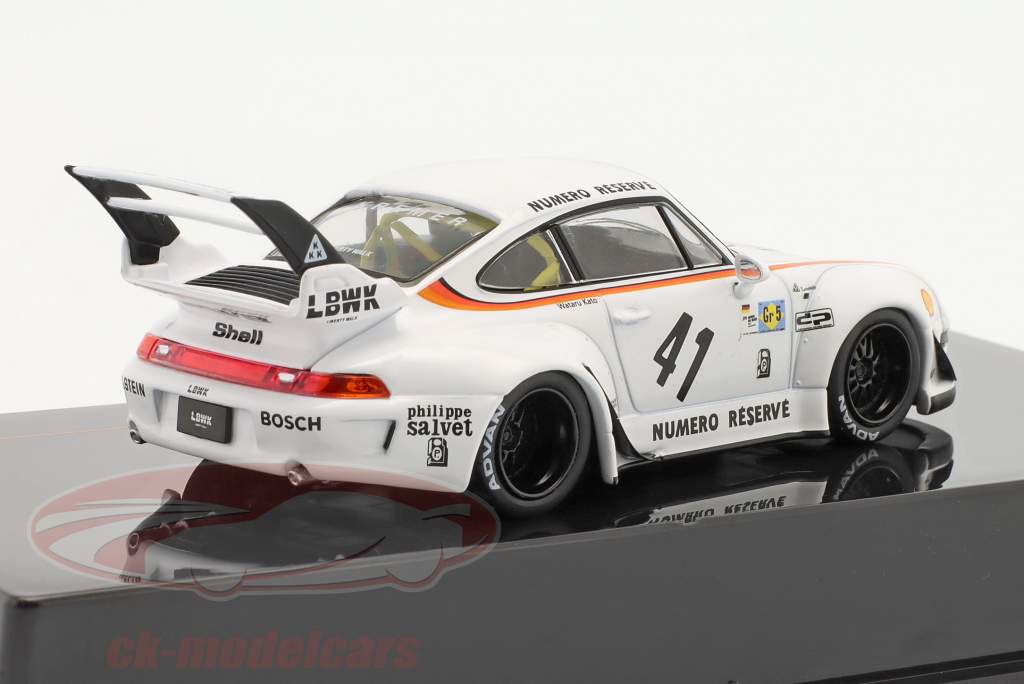 Porsche 911 (993) RWB LBWK #41 Blanc 1:43 Ixo