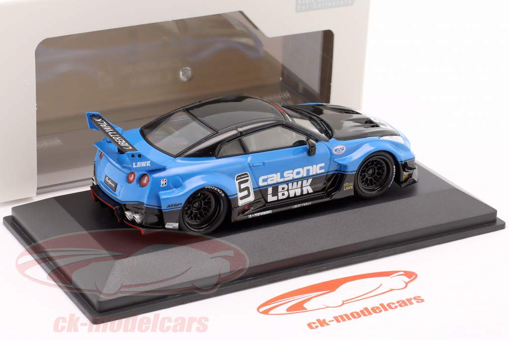 Solido 1:43 Nissan GTR-R (R35) insieme a Liberty Walk Body Kit blu ...