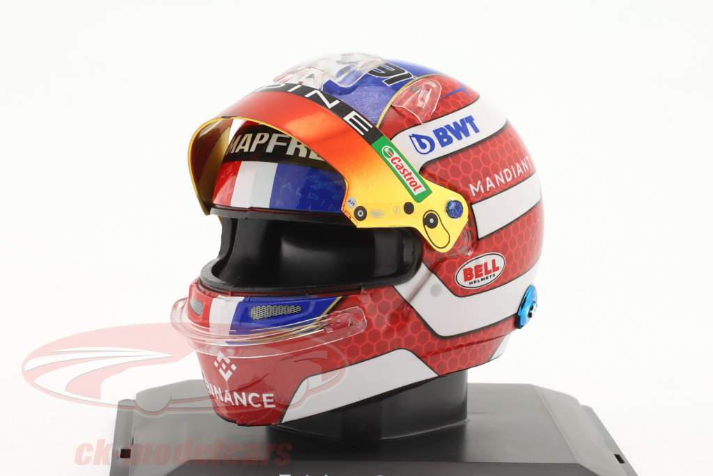 Esteban Ocon #31 BWT Alpine F1 Team formula 1 2022 helmet 1:5 Spark
