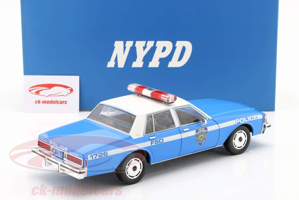 Chevrolet Caprice policía New York (NYPD) Año de construcción 1990 1:18 Greenlight