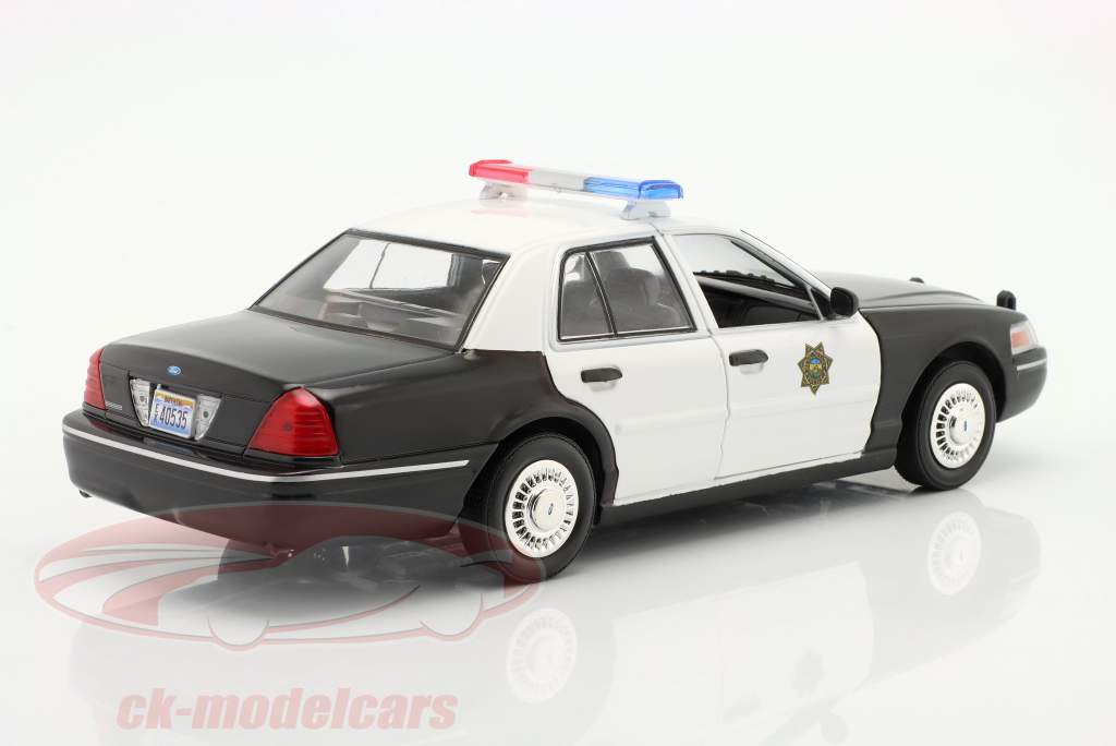 Ford Crown Victoria "Reno 911 !" politi Byggeår 1998 1:24 Greenlight