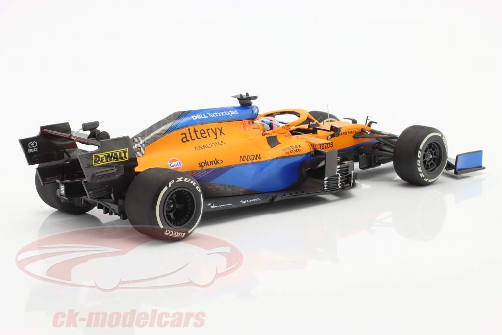 D. Ricciardo McLaren MCL35M #3 ganador italiano GP fórmula 1 2021 1:18 Minichamps