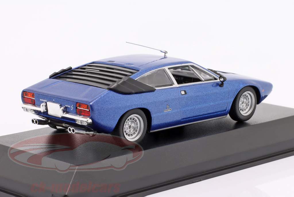 Lamborghini Urraco Año de construcción 1974 azul metálico 1:43 Minichamps