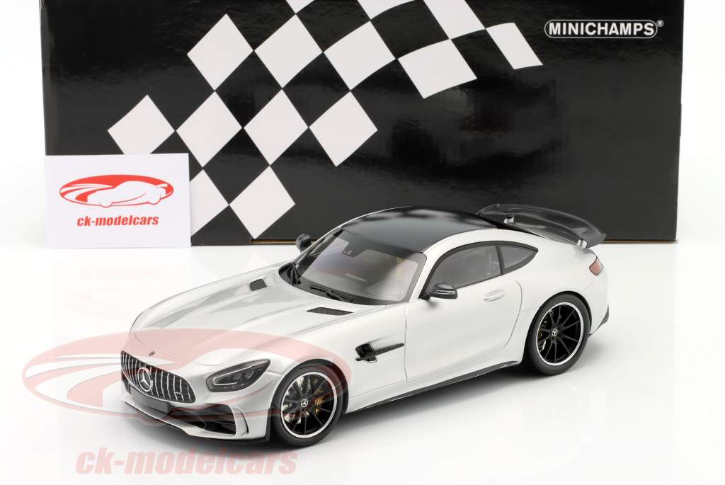 Mercedes-Benz AMG GT-R bouwjaar 2021 zilver 1:18 Minichamps