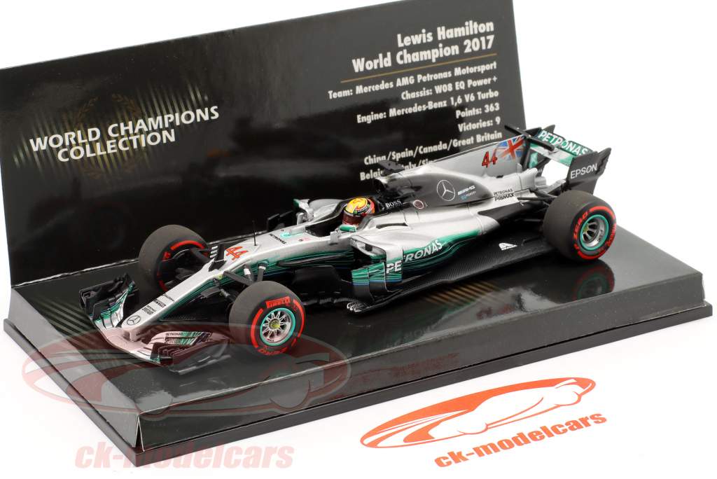 L. Hamilton Mercedes-AMG F1 W08 #44 formula 1 World Champion 2017 1:43 Minichamps