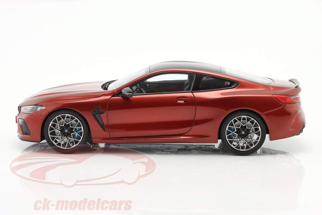 BMW 8 series M8 Coupe (F92) year 2020 red metallic 1:18 Minichamps
