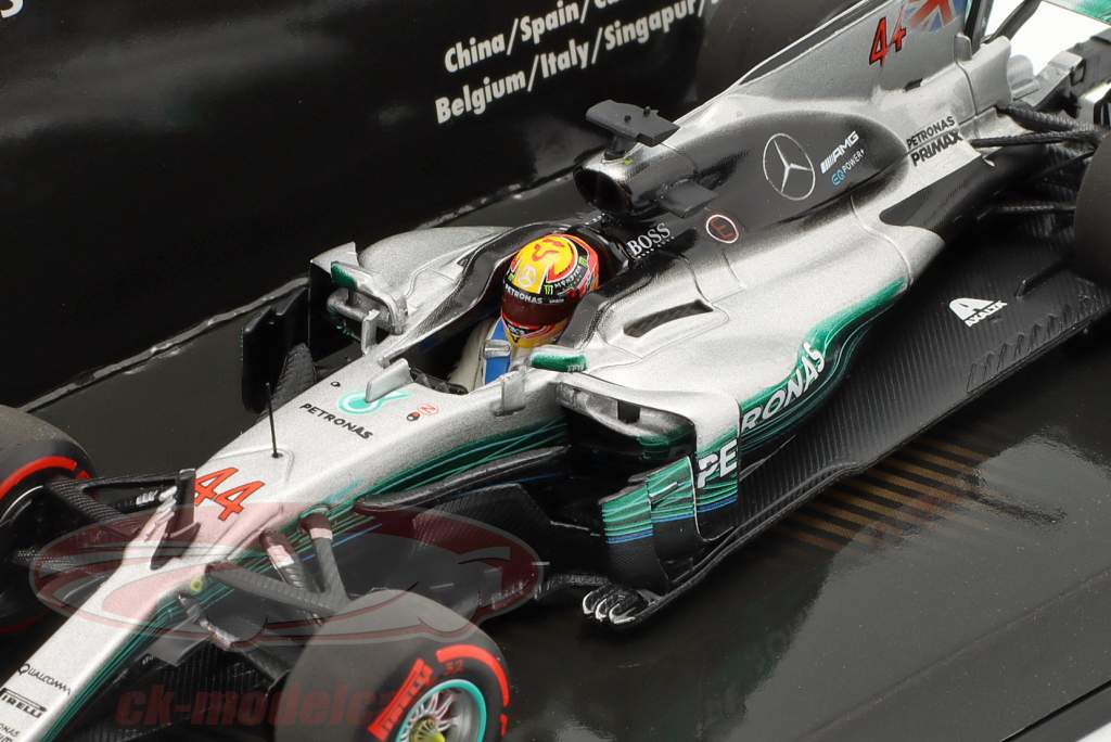 L. Hamilton Mercedes-AMG F1 W08 #44 Formel 1 Weltmeister 2017 1:43 Minichamps