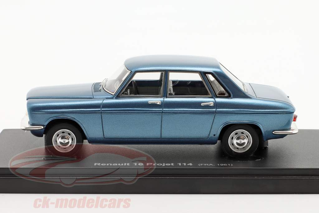 Renault 16 Projet 114 Baujahr 1961 blau metallic 1:43 AutoCult