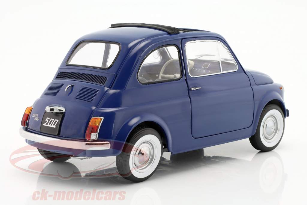 Fiat 500 Baujahr 1968 dunkelblau 1:12 KK-Scale