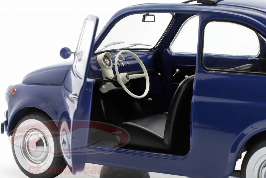 Fiat 500 Anno di costruzione 1968 blu scuro 1:12 KK-Scale