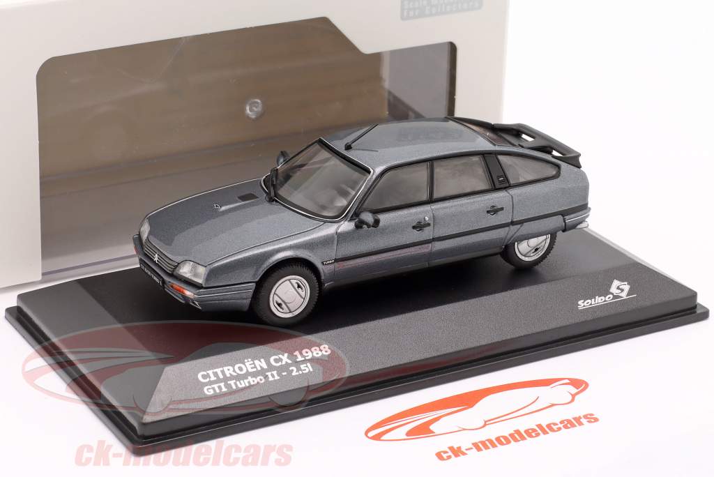 Citroen CX GTi Turbo II 2.5 year 1988 grey metallic 1:43 Solido