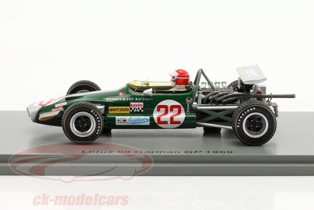 Rolf Stommelen Lotus 59 #22 Germany GP formula 1 1969 1:43 Spark