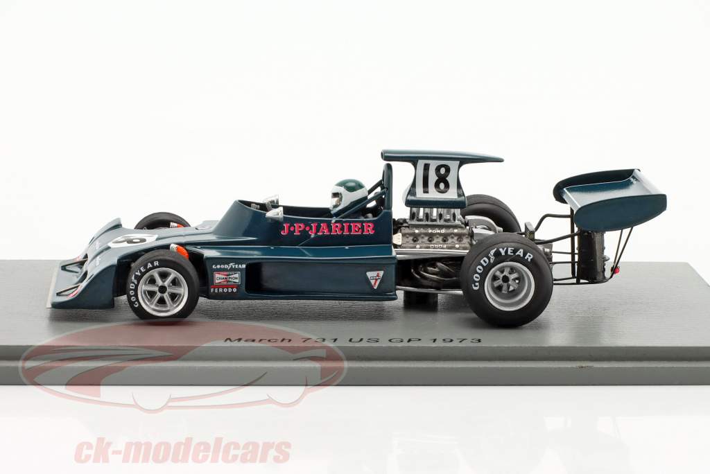 Jean-Pierre Jarier March 731 #18 Estados Unidos GP 1973 1:43 Spark