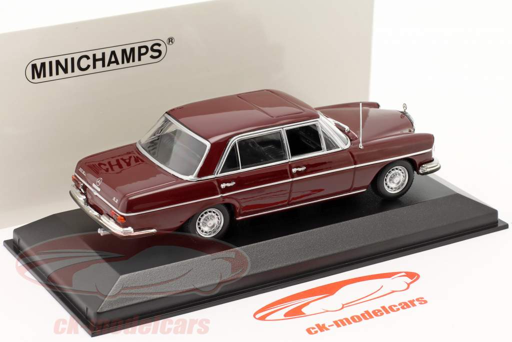 Mercedes-Benz 300 SEL 6.3 (W109) year 1968 dark red 1:43 Minichamps