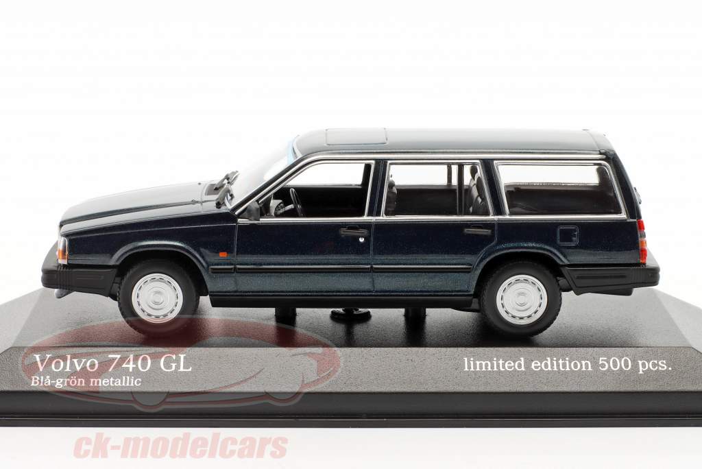 Volvo 740 GL Baujahr 1986 dunkelgrün metallic 1:43 Minichamps