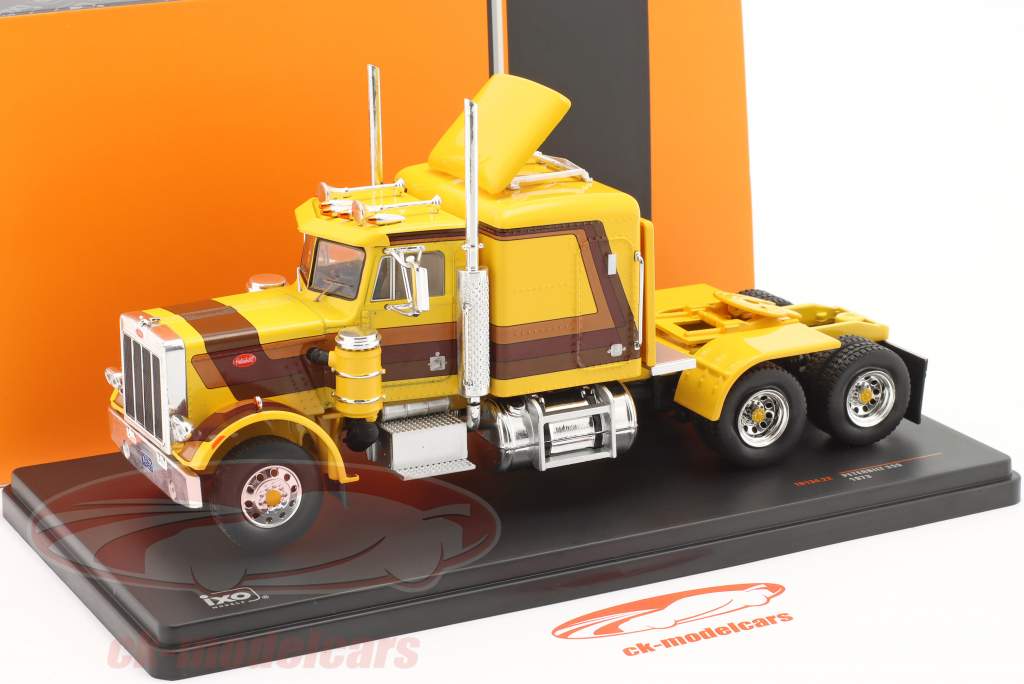 Peterbilt 359 camiones Año de construcción 1973 amarillo / marrón 1:43 Ixo