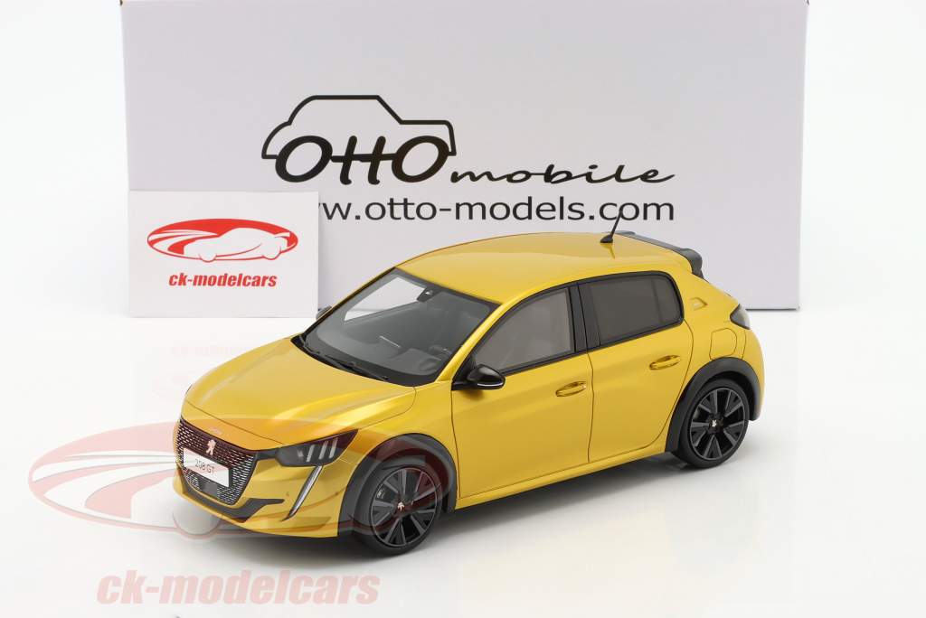 Peugeot 208 GT year 2020 faro yellow 1:18 OttOmobile