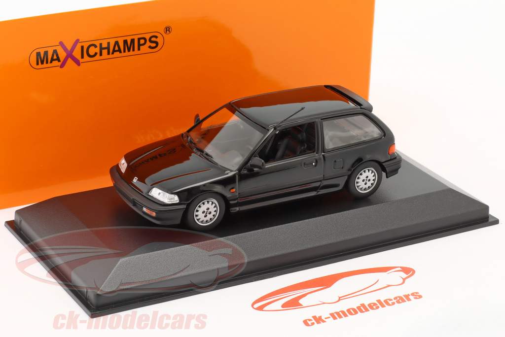 Honda Civic Año de construcción 1990 negro 1:43 Minichamps
