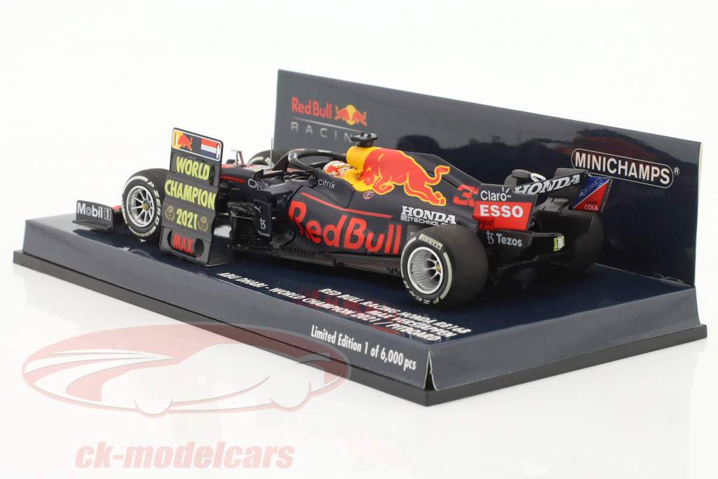 M. Verstappen Red Bull RB16B #33 Winner Abu Dhabi formula 1 World Champion 2021 1:43 Minichamps