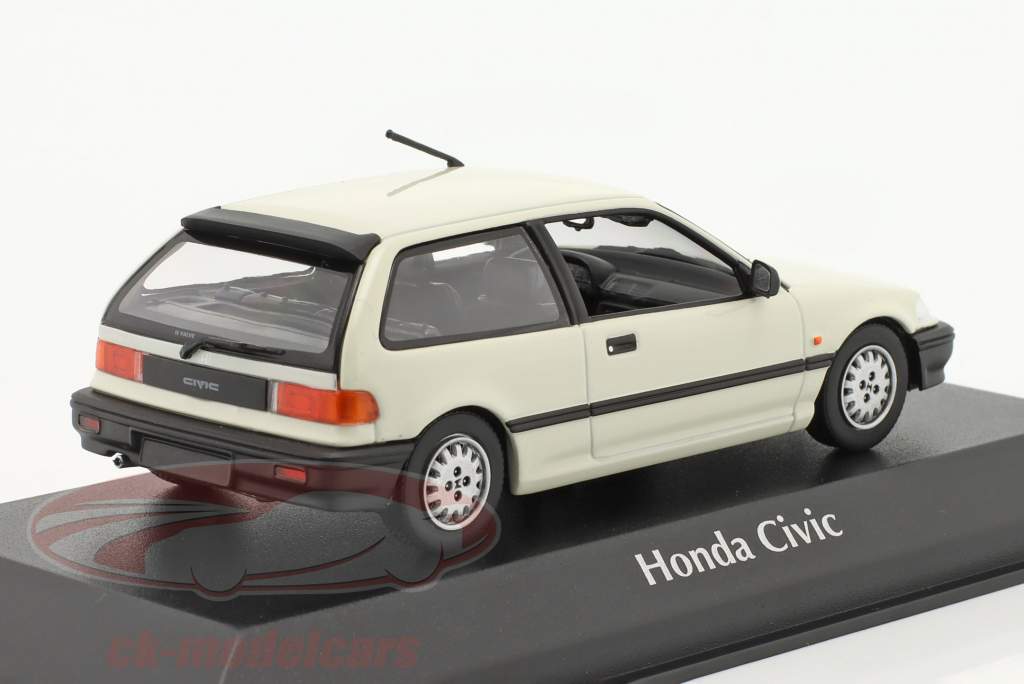 Honda Civic year 1990 white 1:43 Minichamps