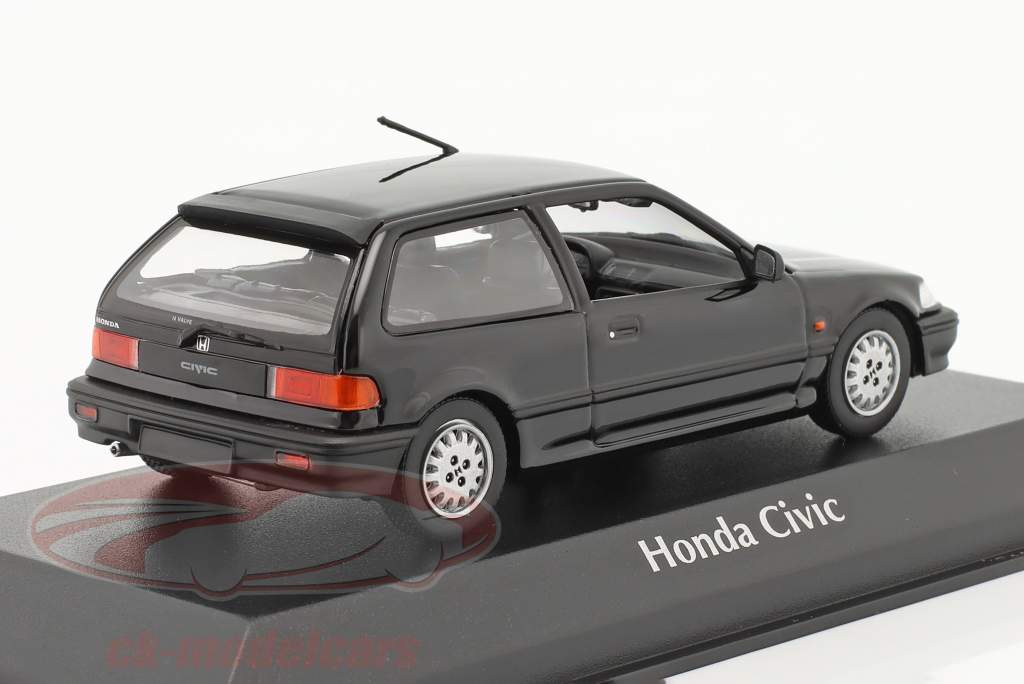 Honda Civic Год постройки 1990 черный 1:43 Minichamps