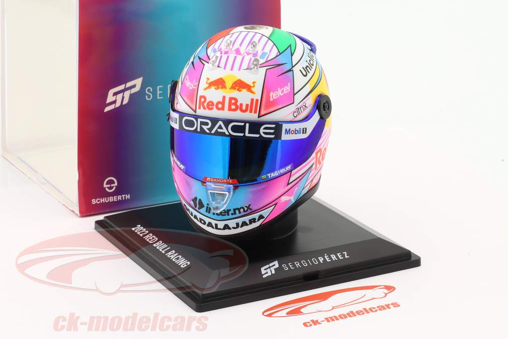 Sergio Perez Red Bull Racing #11 4to Miami GP fórmula 1 2022 Helm 1:4 Schuberth