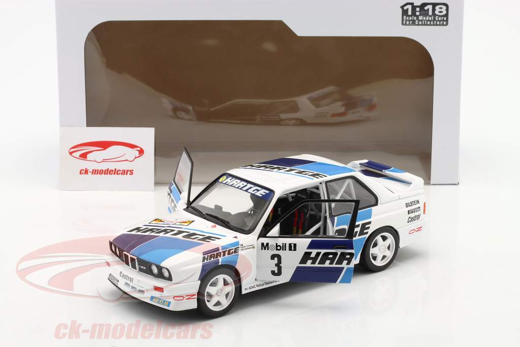 Miniature BMW M3 E30 SOLIDO – échelle 1/18 – Rallye ADAC 1990 – Modèle De Collection