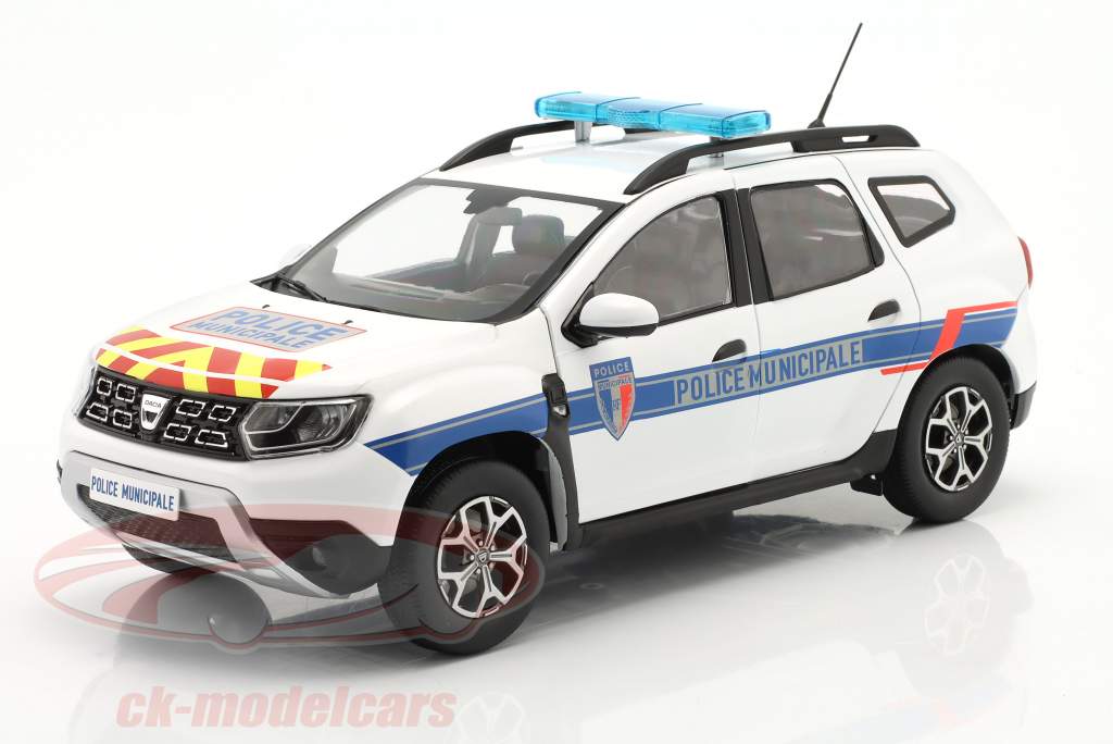 Dacia Duster Ph.2 Police Municipale 2021 weiß / blau 1:18 Solido