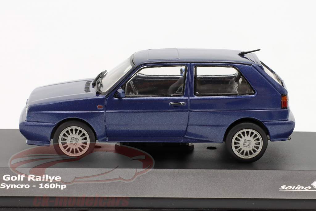 Volkswagen VW Golf rally G60 Syncro blue metallic 1:43 Solido
