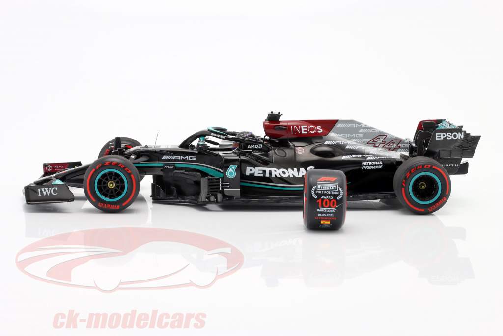 L. Hamilton Mercedes-AMG F1 W12 #44 100esimo Pole Position spagnolo GP formula 1 2021 1:18 Minichamps