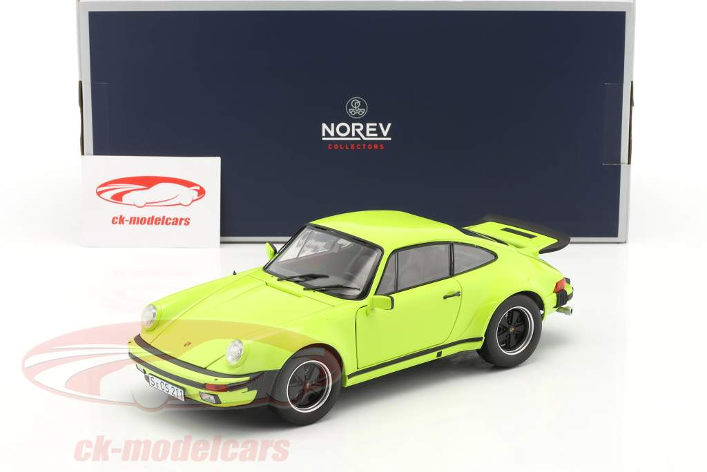 Porsche 911 Turbo 3.0 Año de construcción 1976 verde claro 1:18 Norev