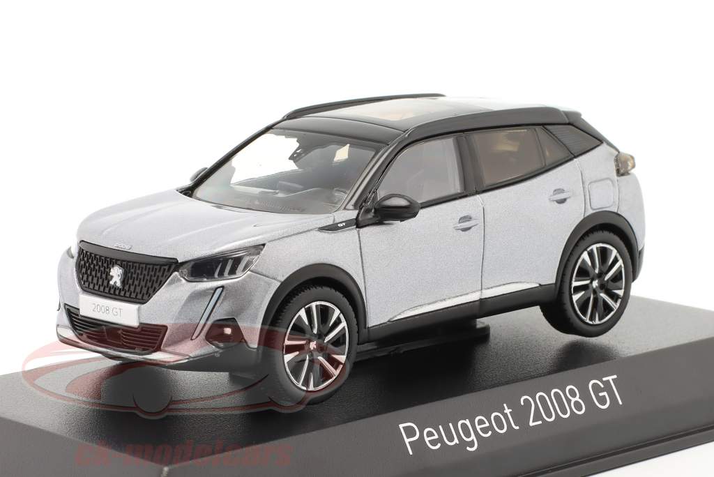Peugeot 2000 GT Byggeår 2020 sølvgrå metallisk 1:43 Norev