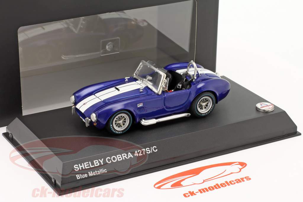 Shelby Cobra 427 S/C Spider azul metálico 1:43 Kyosho