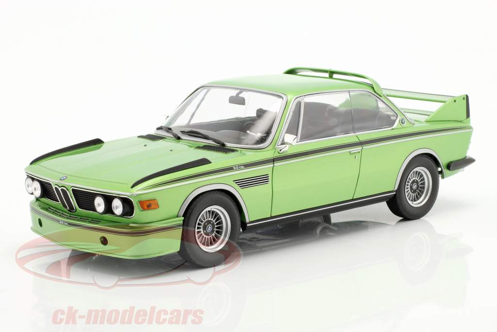 BMW 3.0 CSL (E9) year 1973 green metallic 1:18 Minichamps