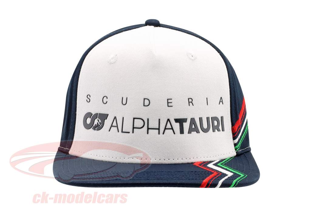 Scuderia Alpha Tauri イタリアの GP Flat Cap 青い / 白