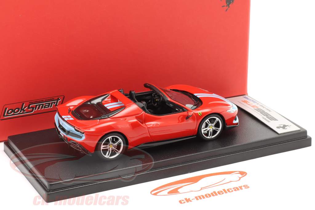Ferrari 296 GTS Год постройки 2022 корса красный / синий 1:43 LookSmart